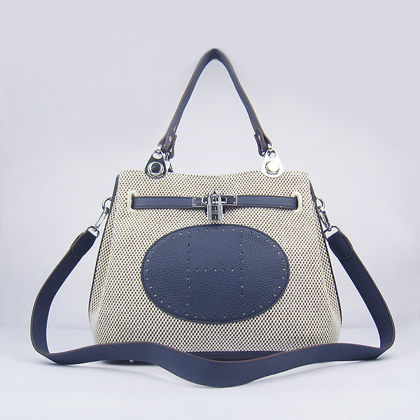 Fake Hermes New Arrival Double-duty handbag Dark Blue 60668